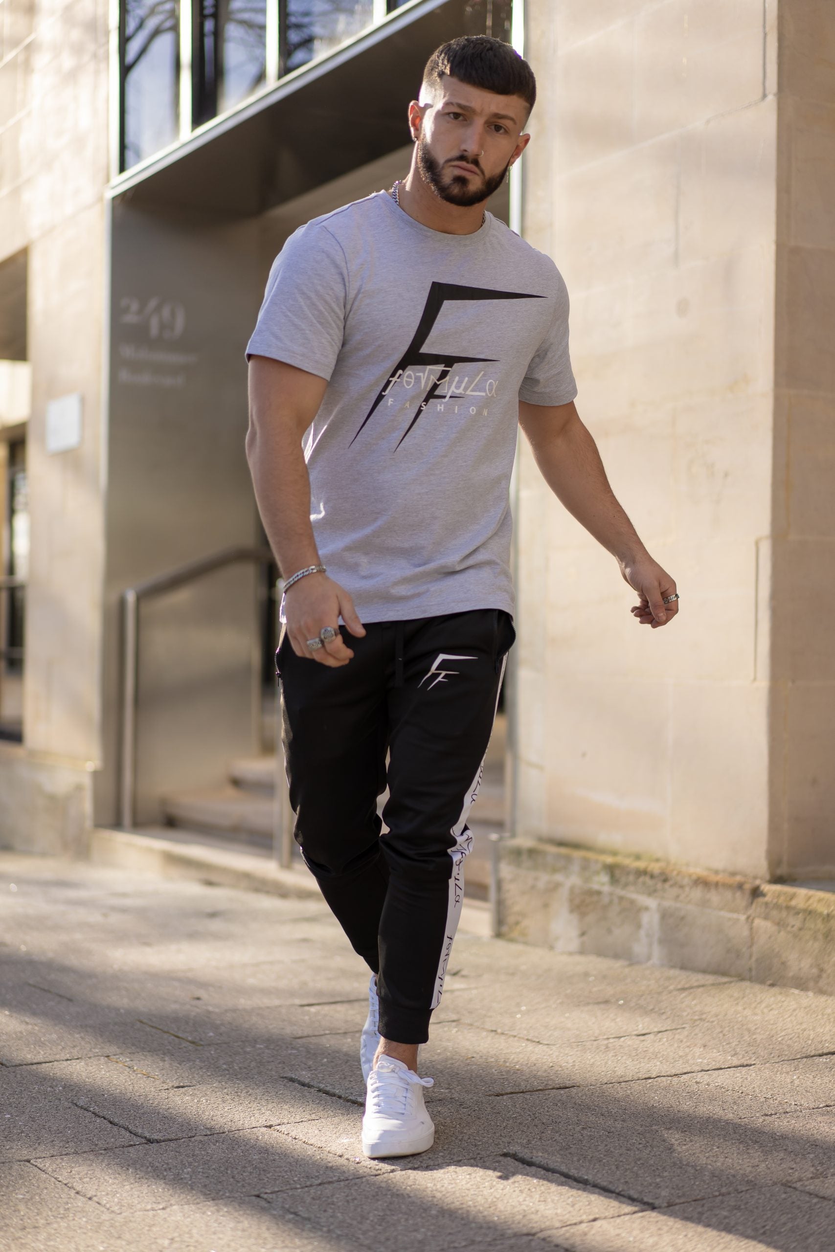 Overlay Tee Grey T.Shirt For Men - Formula Fashion